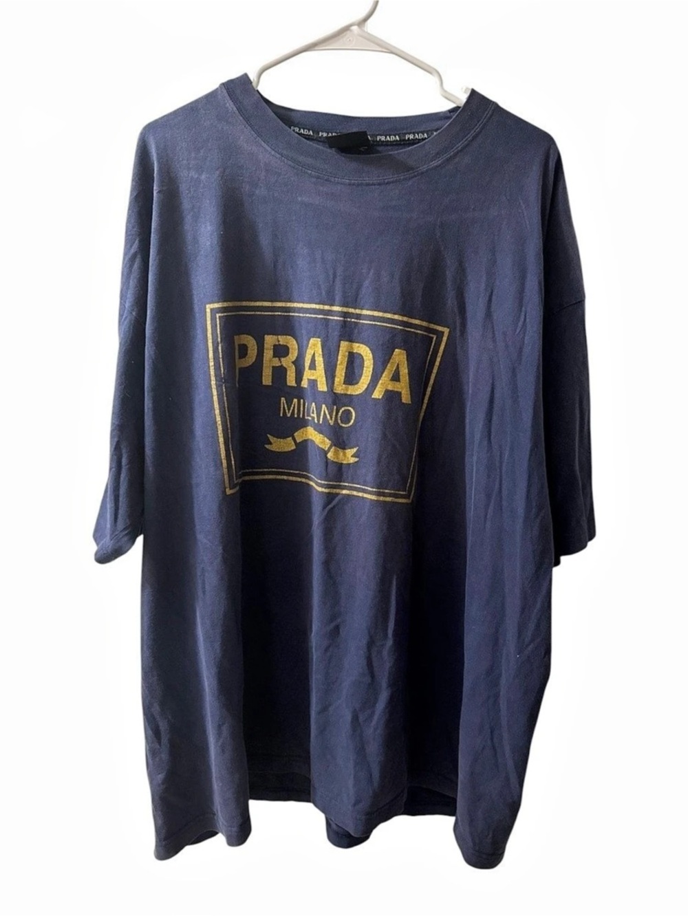 Prada Y2K Short Sleeve T Shirt in Blue Size 3XL XXXL tee
